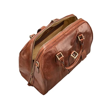 Luxury Leather Cabin Luggage - Handcrafted Italian Elegance - Farini