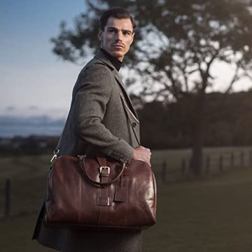 Luxury Leather Cabin Luggage - Handcrafted Italian Elegance - Farini