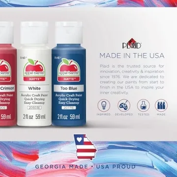 Apple Barrel Acrylic Paint Set - 18 Vibrant Colors