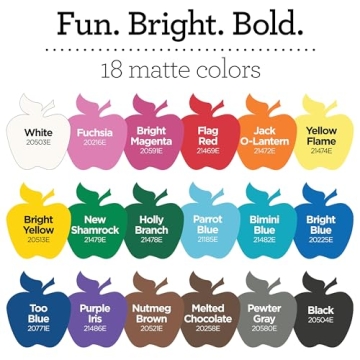 Apple Barrel Acrylic Paint Set - 18 Vibrant Colors