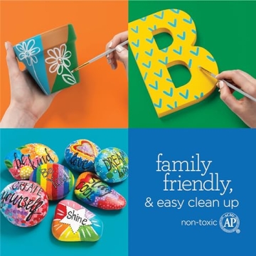 Apple Barrel Acrylic Paint Set - 18 Vibrant Colors