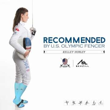 NEWZILL Medical Compression Socks for Women & Men Circulation 20-30 mmHg, Best for Running Athletic Hiking Travel Flight Nurses (Carolina Blue, L/XL)