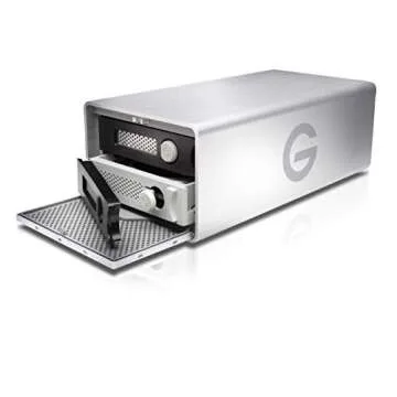 G-Technology 36TB G-RAID with Thunderbolt 3, USB-C (USB 3.1 Gen 2), and HDMI, Removable Dual Drive Storage System, Silver - 0G10810-1
