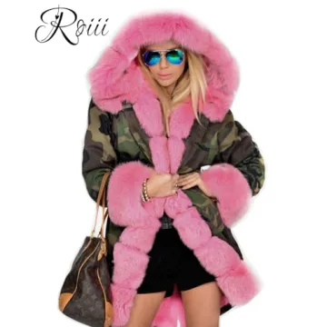 Roiii Warm Winter Coat for Women - Trendy & Functional