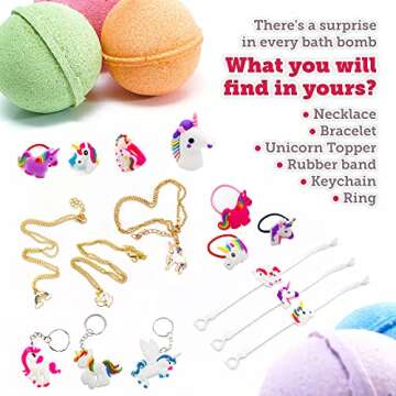 Eco Time Handmade Kids Bath Bombs - All Natural Baby Bath Bombs for Toddlers 1-3 with Surprise Unico...