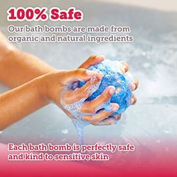 Eco Time Handmade Kids Bath Bombs - All Natural Baby Bath Bombs for Toddlers 1-3 with Surprise Unicorn Toys Inside - Bubble Fizzies Bath Bombs for Women - Allergen Free | Pack of 3