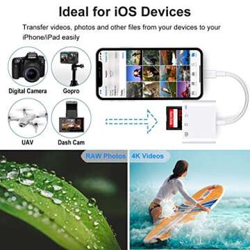 A-BST 4 in 1 SD Card Reader for Easy Photo Transfer