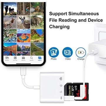 A-BST 4 in 1 SD Card Reader for Easy Photo Transfer
