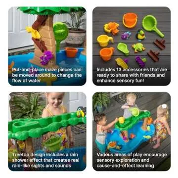 Step2 Tropical Rainforest Water Table for Kids Sensory Fun