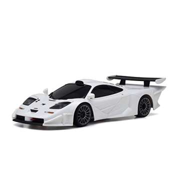 Kyosho 32332W-B Mini-Z RWD McLaren F1 GTR White RC Car - Factory Assembled, Detailed