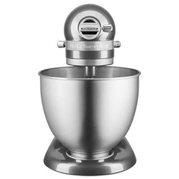 KitchenAid KSM3311XQG Artisan Mini Quart Tilt-Head Stand Mixer, 3.5 Qt, Liquid Graphite