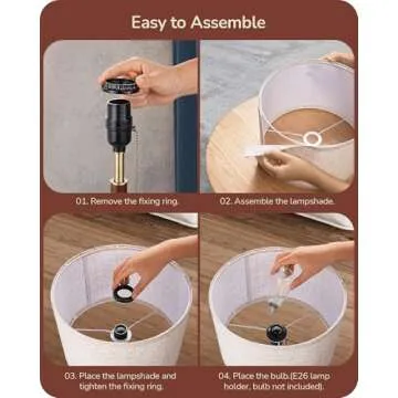 Stylish Mid Century Table Lamp with Pull Chain Switch