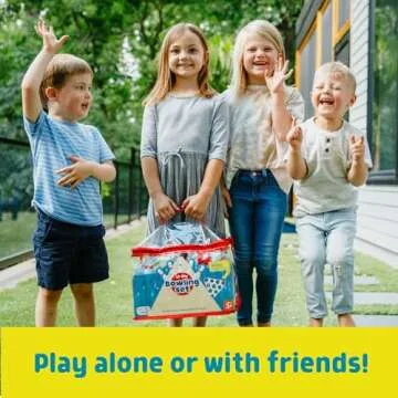 Chuckle & Roar - 10 Pin Bowling Set - New Family Game Night Staple - Easy Setup and cleanup - Great for Indoor Game time - Ages 3 and up