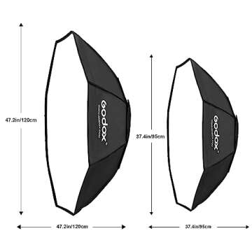 Godox SB-BW 37 inch Octagon Softbox Reflector for Photography Studio Strobe Flash Speedlite Speedlight (Bowens Mount) (95cm)