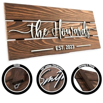 Rustic Wooden Name Sign | Unique Wedding Gift