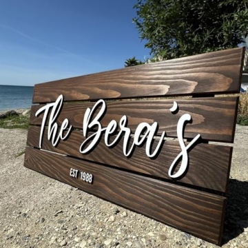 Rustic Wooden Name Sign | Unique Wedding Gift