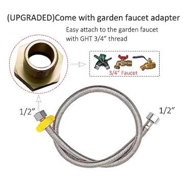 Automatic Water Dispenser for Dog Water Bowl Dispenser Large Size Stainless-Steel Waterer Feeder Self Filling Water Trough for Poultry and Livestock (Stainless Steel, Large)