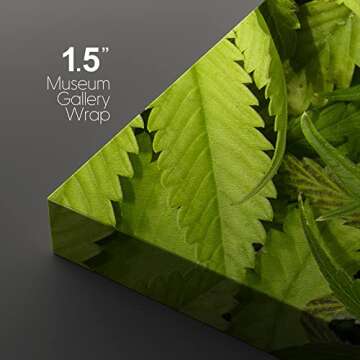 wall26 Cannabis Leaf Canvas Art Set - 16x24x3