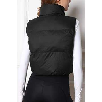 Trendy AUTOMET Cropped Puffer Vest for Stylish Comfort