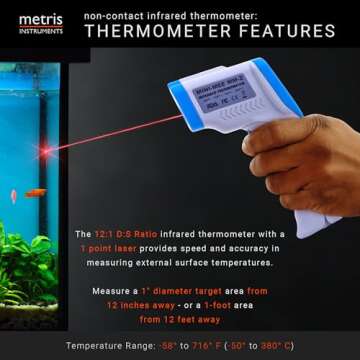 Metris Infrared Thermometer for Aquariums & Reptiles
