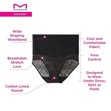 Maidenform Tame Your Tummy Briefs for Women, Firm Control Shapewear