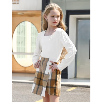 Chic Girls' Outfit Set for Sizes 8-10
