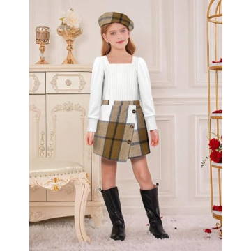 Chic Girls' Outfit Set for Sizes 8-10