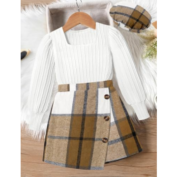 Chic Girls' Outfit Set for Sizes 8-10