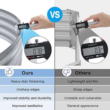 Land Guard 2Pcs Galvanized Steel Raised Garden Bed，8×4×1 ft Large Metal Raised Planter Beds, Aluminum Raised Garden Bed for Vegetables.…