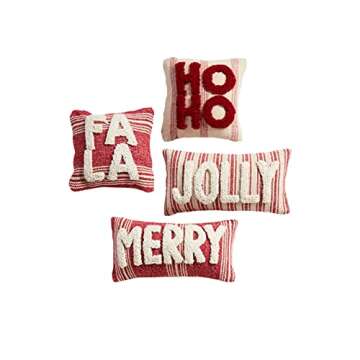 Mud Pie Christmas Mini Pillow, Ho Ho