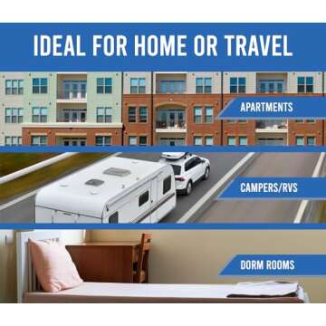 Farberware Compact 6-Place Setting Dishwasher - Portable Mini Countertop Dishwasher with 7 Wash Programs - Perfect for Small Spaces Like Apartment, Dorm, Boat, Camper/RV