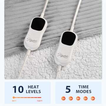 Homemate Heated Blanket King Size - Cozy Comfort & Safety