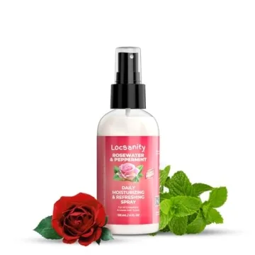Locsanity Rosewater & Peppermint Daily Moisturizing Spray - Hydrating Dreadlock Spray (4oz)
