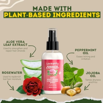 Rosewater & Peppermint Moisturizing Spray for Dreadlocks