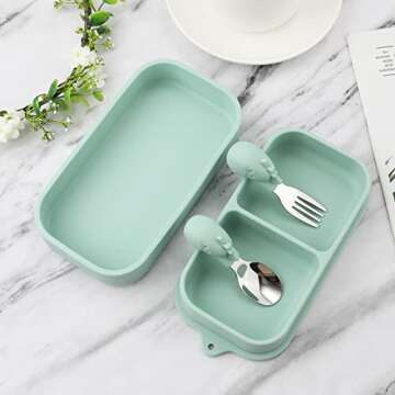 Travel Suction Plate Set for Babies - 4pcs Portable Essentials