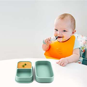 Travel Suction Plate Set for Babies - 4pcs Portable Essentials