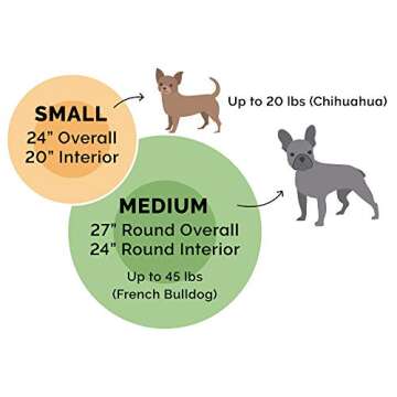 Furhaven 24" Round Calming Donut Dog Bed for Indoor Cats & Small Dogs, Washable, For Dogs Up to 20 lbs - Plush Velvet Waves Hooded Donut Bed - Rose Pink, Small