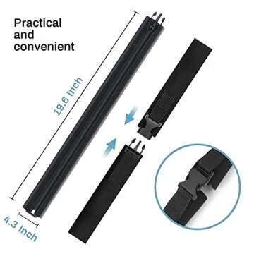 147pcs PC Cable Management kit,1 Cord Sleeve 4 Cable Sleeve with Zipper 10 Cable Clip Holder,10pcs and 2 Roll Self Adhesive tie and 20 Cable Zip Ties Tags and 100 Fastening Cable Ties for Cord (Black)