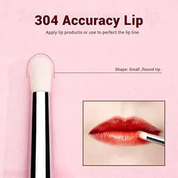 Jessup Lip Brush Set for Effortless Lip Artistry