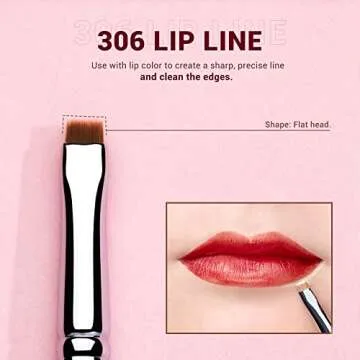 Jessup Lip Brush Set for Effortless Lip Artistry