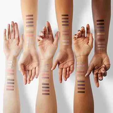 LUXAZA 10PCS Eyeshadow Stick,Shimmer And Matte Neutral Brown Eye Shadow Sticks Pencil Crayon, Eye Brightener Stick With Crease-proof Formula,Waterproof & Long Lasting