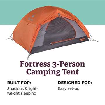 Marmot Fortress 3P Tent - Spacious & Easy Set-Up Gear
