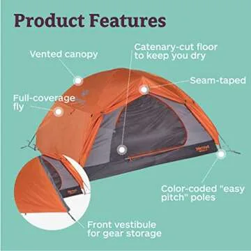 Marmot Fortress 3P Tent - Spacious & Easy Set-Up Gear