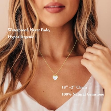 Moonstone Heart Necklace - Perfect Gifts for Her