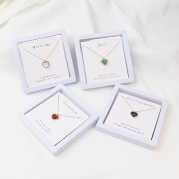 Moonstone Heart Necklace - Perfect Gifts for Her