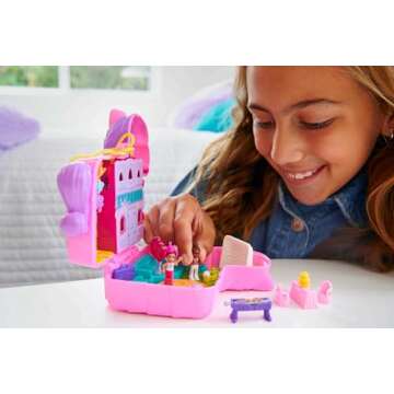Polly Pocket Compact Playset, Pinata Party with 2 Micro Dolls & Accessories, Travel Toys with Surpri...