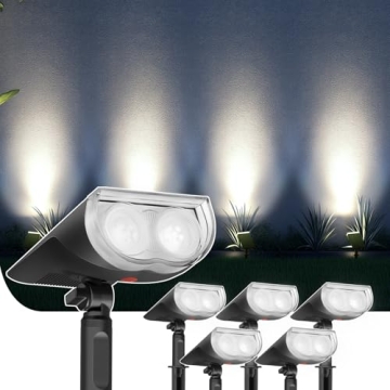 Linkind StarRayS Solar Lights - 350LM IP67 Waterproof Outdoor Spotlights for Garden and Landscape - ...
