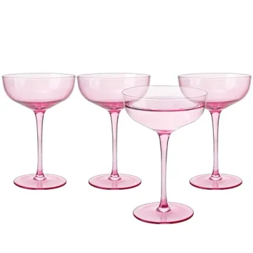 Lavender Purple Glasses Set of 4 | Elegant Barware for Gifts