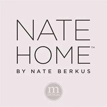 Nate Home by Nate Berkus Airtight Food Canister Containers | with Locking Lids for Storing Dry Goods on Any Kitchen Counter, Cabinet, or Pantry Storage from mDesign - Set of 4, Clear