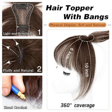 MORICA 3D Bangs Hair Clip - Stylish, Natural Look